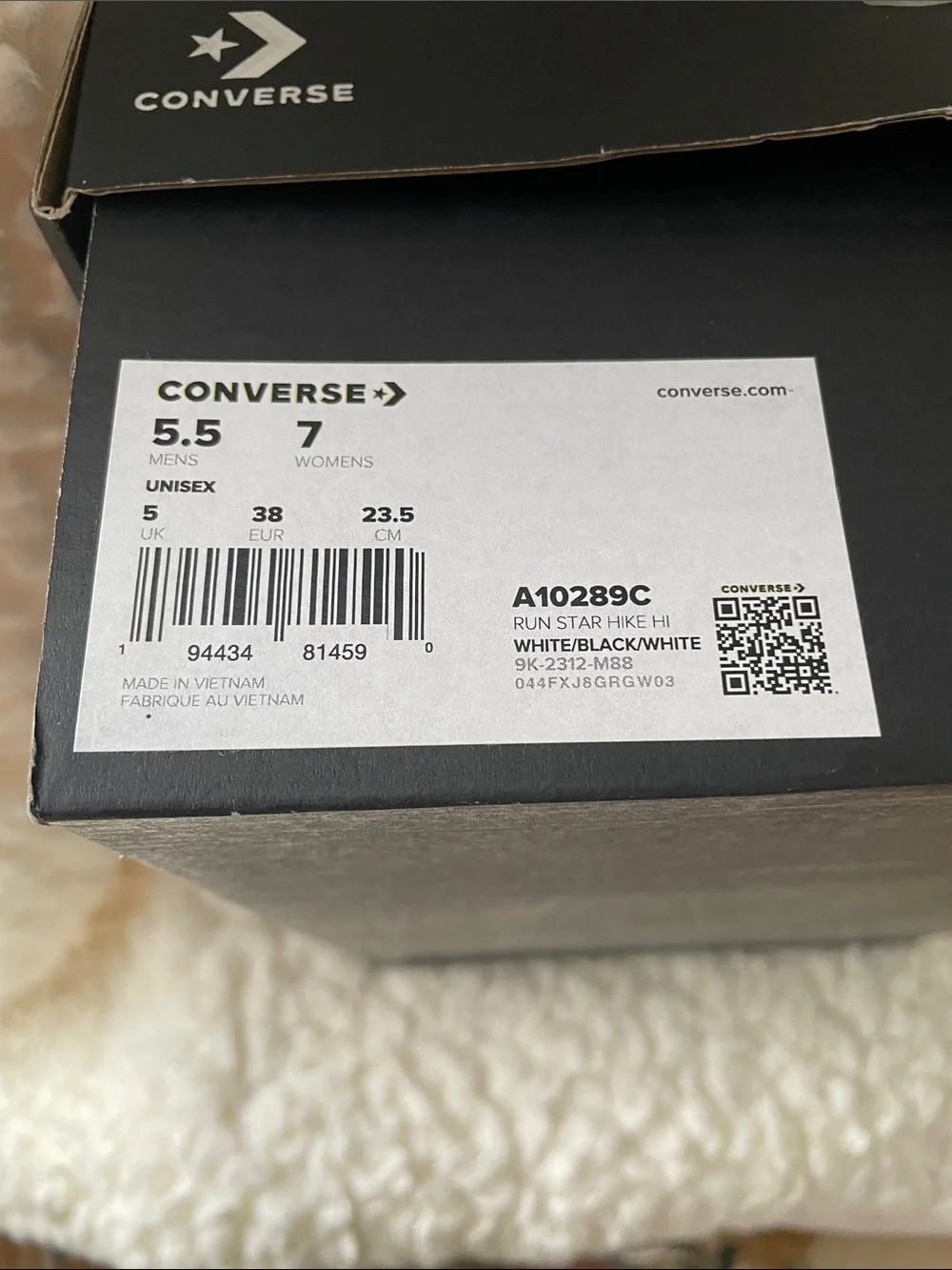Converse White Platform High-Top Sneakers with Silver Studs and Gum Lug Sole